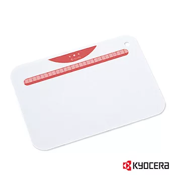 【KYOCERA】日本京瓷抗菌砧板(五色)白底紅