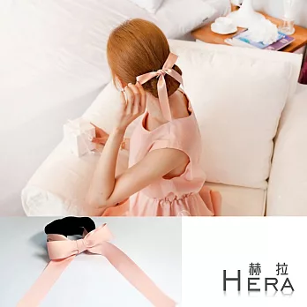 【Hera】赫拉 蝴蝶結飄帶丸子頭盤髮棒/盤髮器(四色)粉色