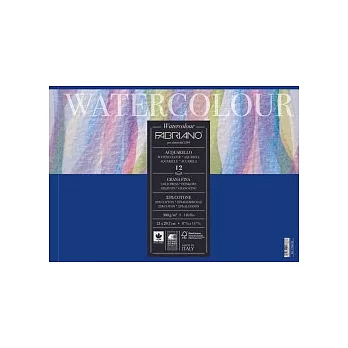 【Fabriano】畫家水彩本,CP冷壓,300G,18X24,12張-粗目/單邊封膠
