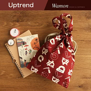 Uptrend 文具萬用收納袋│和小紋(深緋)