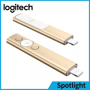 羅技 Spotlight 簡報搖控器 香檳金