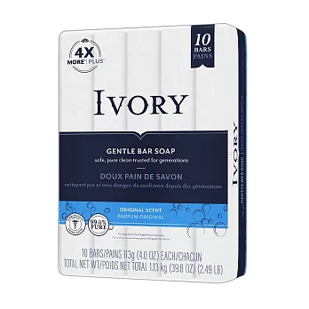 美國 IVORY清新香皂(113g/4oz) ×10入