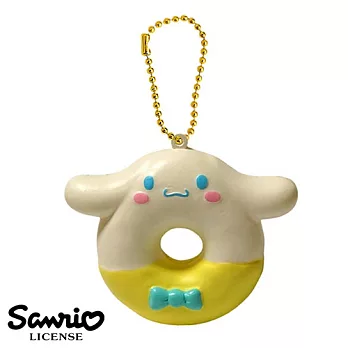 【日本進口正版】大耳狗 甜甜圈 捏捏樂 吊飾 三麗鷗 Sanrio -鵝黃色款
