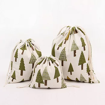 AmaZing 萬物皆可裝-環保束口袋超值三件組 (聖誕樹)