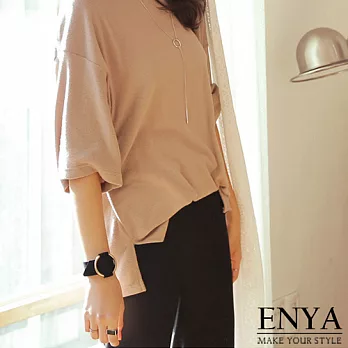 Enya★簡約寬版手環金色