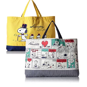 【日本進口正版】史努比 Snoopy 學院篇 手提袋/肩背包 PEANUTS -CR14207