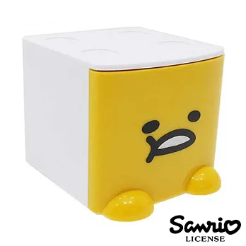 【日本進口正版】蛋黃哥 gudetama 迷你 抽屜 收納盒 桌面收納 三麗鷗 -白色款