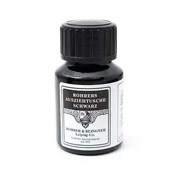 【Rohrer & Klingner |  復古蟲膠墨水】 極黑色_ 50ml_ Black