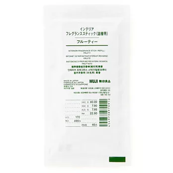 [MUJI無印良品]攜帶擴香組芬香棒(補充用)/果香