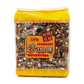 崑崎 雜糧黑糖沙琪瑪 360g(蛋奶素)