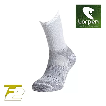 Lorpen T2 Coolmax健行襪 TCCF灰色/S