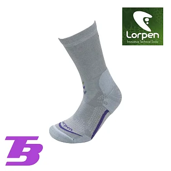 Lorpen T3 女登山健行襪 T3LW/城市綠洲(吸濕排汗、快乾涼爽、柔軟舒適、萊卡、彈性耐用、西班牙)灰/S