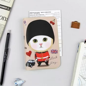 JETOY,甜蜜貓 嬌小護照套 二代_British