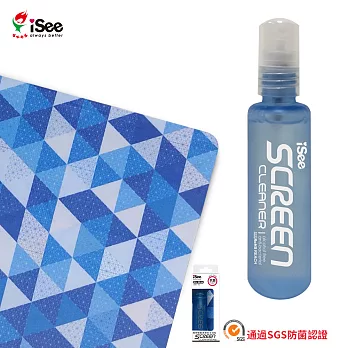 iSee 萬用螢幕清潔組(30ml+擦拭布)(IS-SCK2)藍格