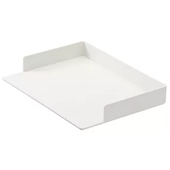 [MUJI無印良品]ABS文件收納盒(橫型)/淺灰.A4