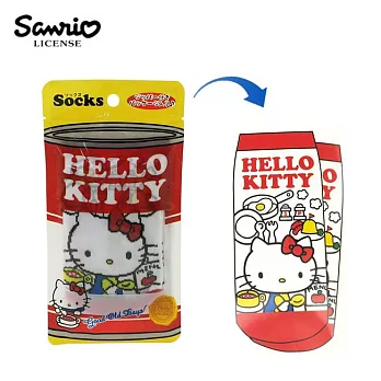 【日本正版授權】Hello Kitty 凱蒂貓 棉質短襪 及踝襪/襪子/棉襪