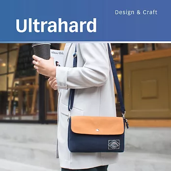 Ultrahard Masterpiece Map 雙層斜背包-土黃藍&nbsp;