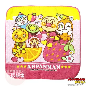 麵包超人迷你毛巾(粉)