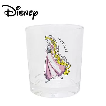 【日本正版授權】迪士尼 公主系列 玻璃水杯/玻璃杯/透明水杯 200ml Disney -長髮公主
