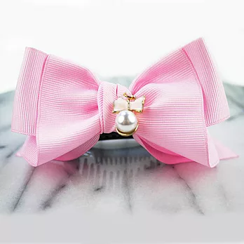【PinkyPinky Boutique】甜美蝴蝶結抓夾(粉紅色)