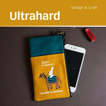 Ultrahard 月見兔手機袋-騎駱駝(黃綠)