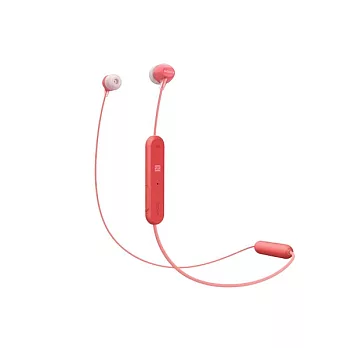 SONY無線藍牙頸掛入耳式耳麥WI-C300紅色