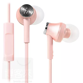 鐵三角 ATH-CK350iS 智慧型手機專用 耳道式耳機-粉紅色