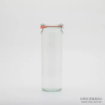 WECK 905 密封罐含密封圈與扣夾 Cylindrical Shape 600ml (S) 整箱6入