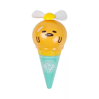《Sanrio》蛋黃哥甜筒冰淇淋造型攜帶型隨身風扇(薄荷綠)