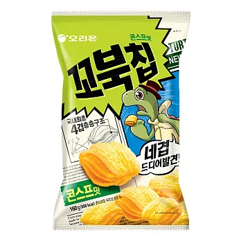 好麗友 烏龜玉米脆片-家庭號(玉米濃湯風味)(160g)