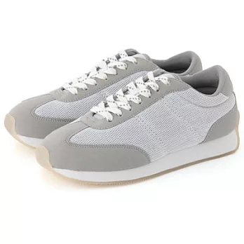 [MUJI無印良品]聚酯纖維附反光材網織休閒鞋M23.5~24.0cm柔白