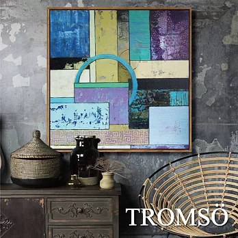TROMSO北歐風尚板畫有框畫-翡翠時尚60X60CM