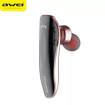 AWEI N1 商務型單耳藍牙耳機/玫瑰金