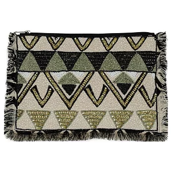 GREENGATE / Clutch Zig zag black 手拿包