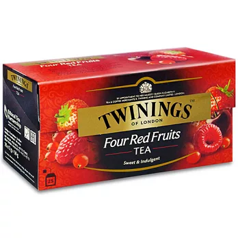 【TWININGS唐寧】四紅果茶 25入