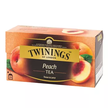 【TWININGS唐寧】香甜蜜桃茶 25入