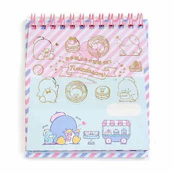 Sanrio 山姆企鵝日本製線圈本式迷你信組(快樂旅行)