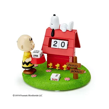 Sanrio 桌上型萬年曆SNOOPY(悠閒狗屋)