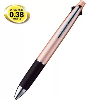 【UNI 三菱】MSXE5-1000-38 4+1多機能筆【超低摩擦 ~ 最新研發墨水！】玫瑰金