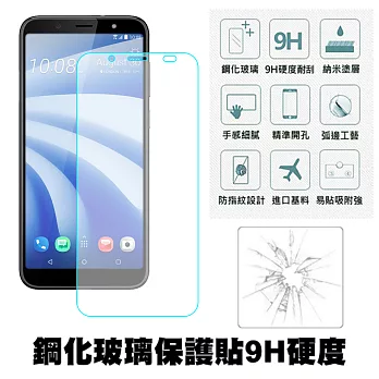 【SHOWHAN】HTC U12 Life (6吋) 9H鋼化玻璃貼0.3mm疏水疏油高清抗指紋(半版)