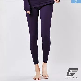 GIAT台灣製極暖昇溫5℃蓄熱刷毛褲(女款)S深紫色
