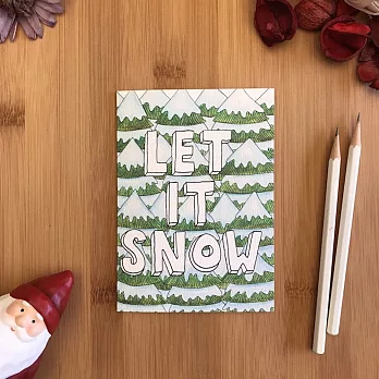 【英國Little Difference】聖誕節系列 LET IT SNOW TREES（100%環保紙質）#C107