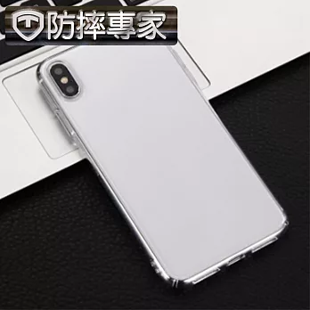 防摔專家 iPhone Xs 水晶殼光透硬殼+鏡頭保護貼(超值組)