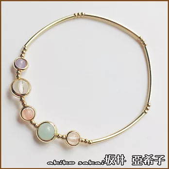 『坂井．亞希子』好人緣草莓晶天然石造型手鍊