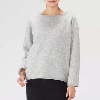 [MUJI無印良品]女棉混內裏絨毛套衫XSS淺灰