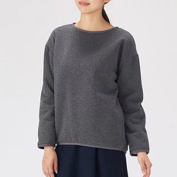 [MUJI無印良品]女棉混內裏絨毛套衫XSS深灰