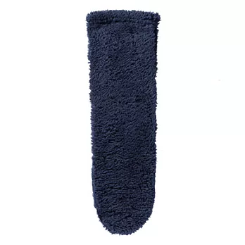 [MUJI無印良品]女聚酯纖維絨毛室內襪深藍23~25cm