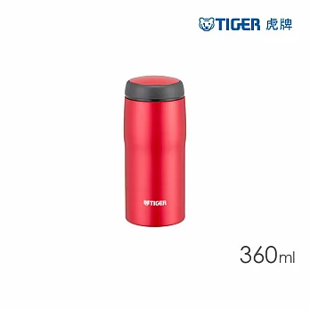 TIGER虎牌 304不鏽鋼保溫杯_日本製超輕量高效環保杯360ml(MJA-B036)  霧紅色