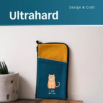 Ultrahard 竹林七閒手機袋-貓咪(黃)