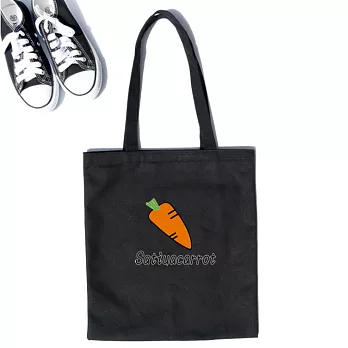 AmaZing 實用大容量水果印花拉鍊側背袋 (4色任選)蘿菠x黑色